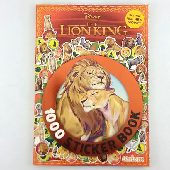 DISNEY The Lion King Simba Broadway Stuffed Toy & 1000 Stickers Activity Book - Picture 8 of 15